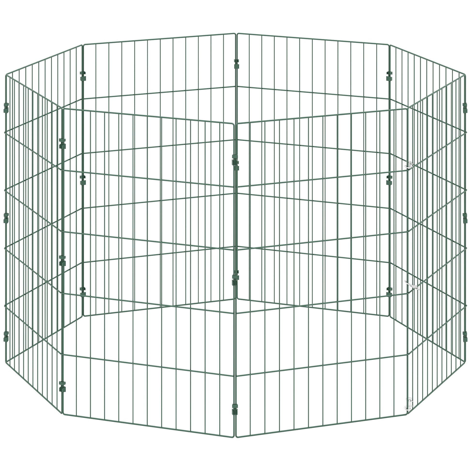 Photo of PawHut 8 Panel Pet Playpen for Medium Dogs Indoor Outdoor 80 cm Height in Height colour on a white background