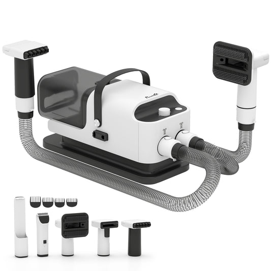 Photo of PawHut 5 in 1 Dog Grooming Vacuum & Dryer w/ Clipper, 1.8L Canister, 4 Modes Blow Temperature in Temperature colour on a white background