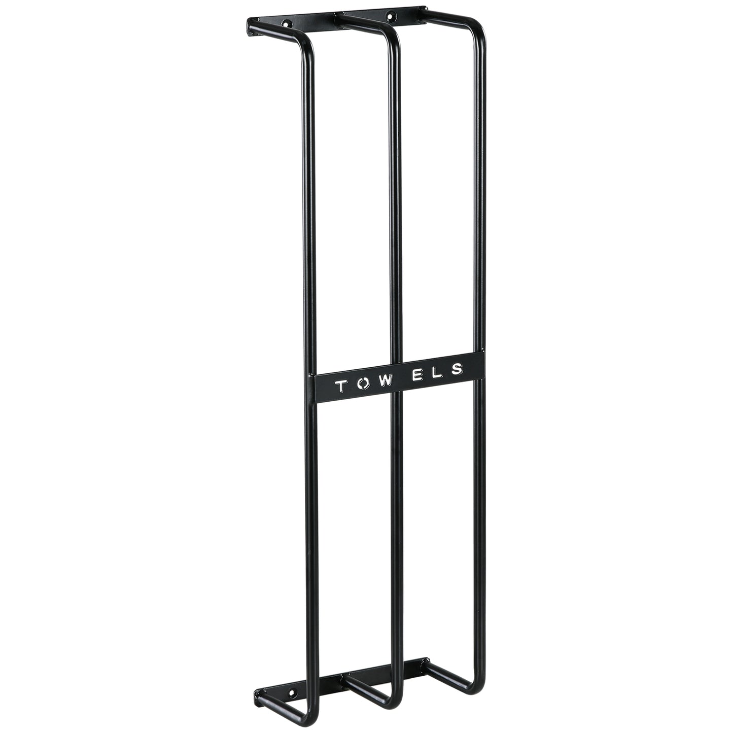 Photo of HOMCOM Six Large Towel Metal Holder, with Mounting Accessories in Accessories colour on a white background