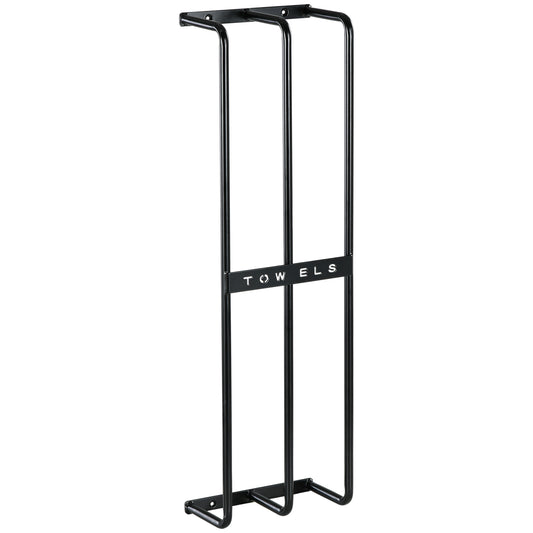 Photo of HOMCOM Six Large Towel Metal Holder, with Mounting Accessories in Accessories colour on a white background