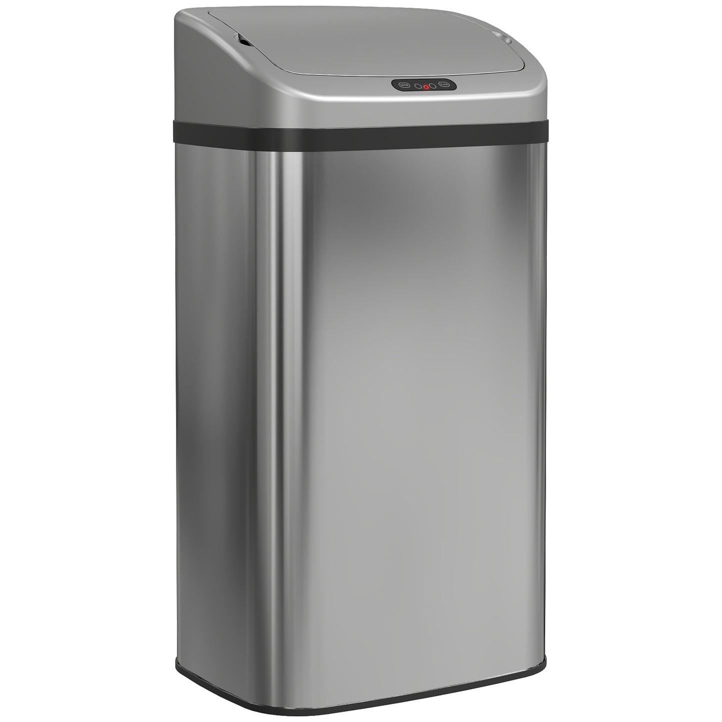 Photo of HOMCOM 48L Stainless Steel Sensor Bin - Silver-Tone in Silver-Tone colour on a white background