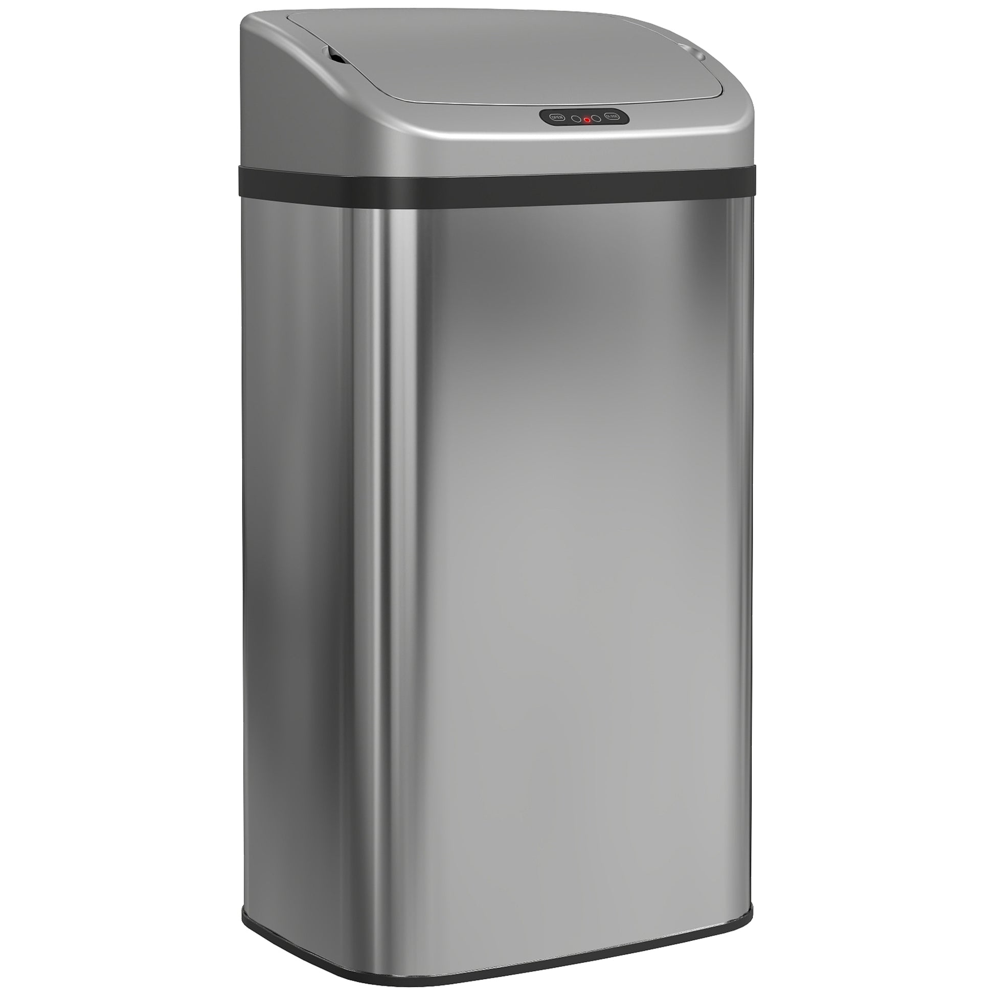 Photo of HOMCOM 48L Stainless Steel Sensor Bin - Silver-Tone in Silver-Tone colour on a white background