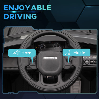 AIYAPLAY ride-on car steering wheel with horn and music buttons