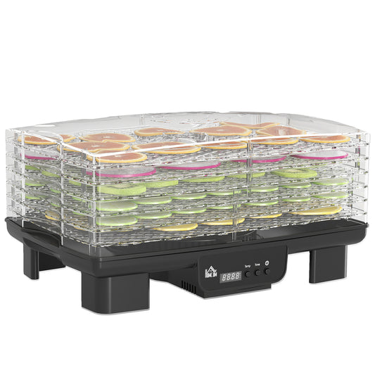 Photo of HOMCOM 40-70℃ Six-Tray Food Dehydrator - Black in Black colour on a white background