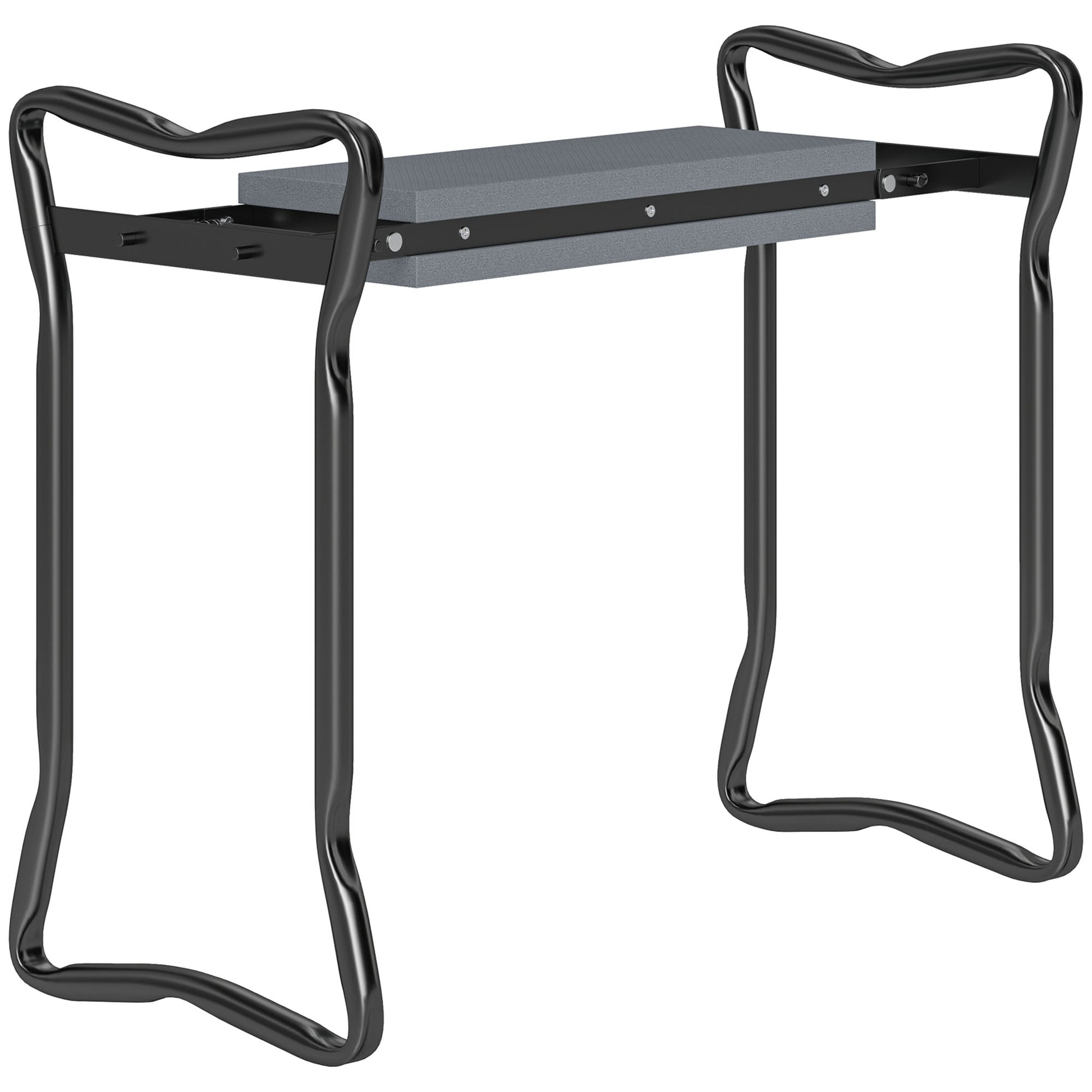 Photo of Outsunny 2 In 1 Garden Kneeler Seat Kneeling Pad Support Bench Foldable Knee Protector, Grey in Grey colour on a white background