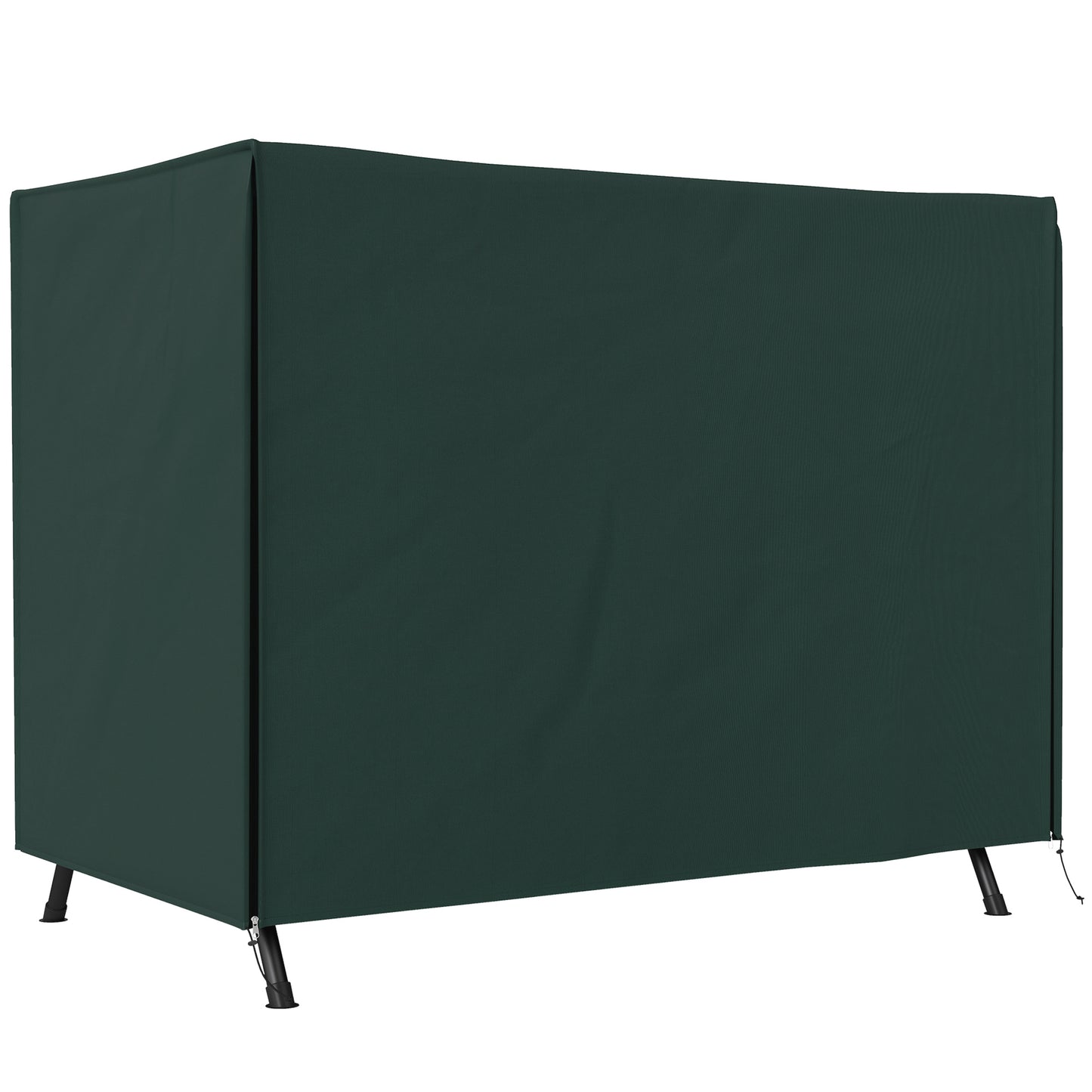 Photo of Outsunny 205 x 124cm Three-Seater Swing Chair Protective Cover Deep Green in Green colour on a white background