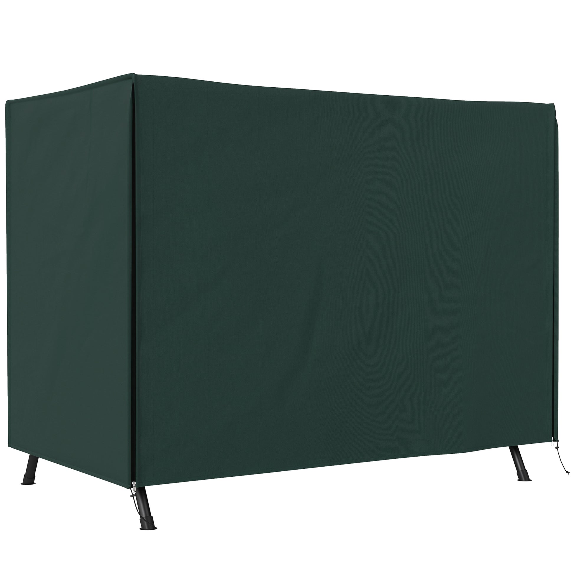 Photo of Outsunny 205 x 124cm Three-Seater Swing Chair Protective Cover Deep Green in Green colour on a white background