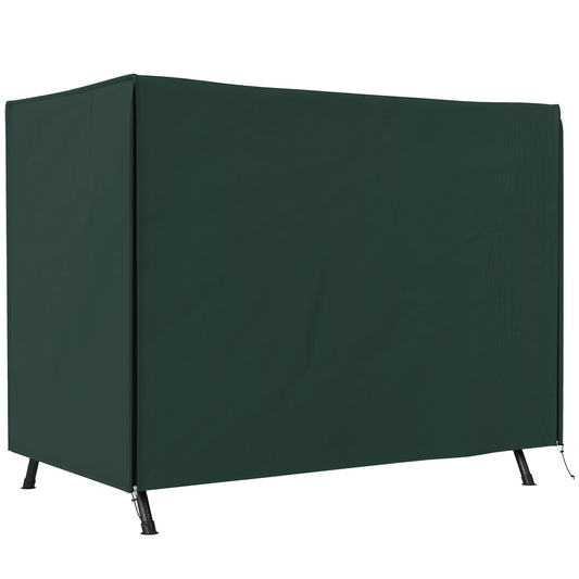 Photo of Outsunny 205 x 124cm Three-Seater Swing Chair Protective Cover Deep Green in Green colour on a white background