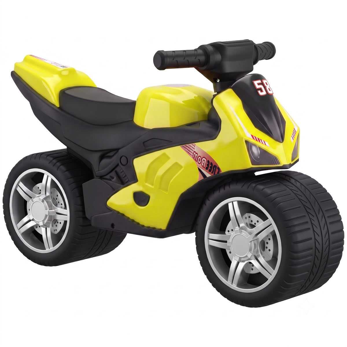 Photo of AIYAPLAY Balance Bike with Music Extra-Wide Wheels Toddler Bike for Boys Girls Green in Green colour on a white background