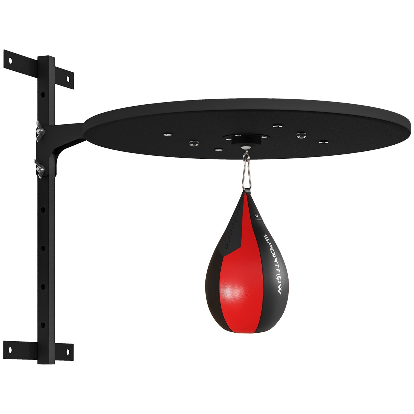 Photo of SPORTNOW Wall Mounted Speed Bag Platform, Height Adjustable Punching Bag, Training Kit in Kit colour on a white background