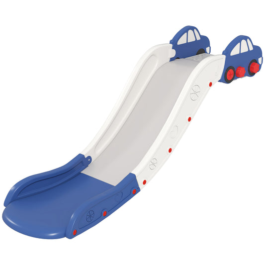 Photo of AIYAPLAY Kids Slide for Bed, Sofa, with Extended Length, Easy to assemble and Store, Blue in Blue colour on a white background