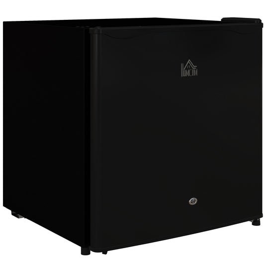 Photo of HOMCOM 46 Litre Lockable Countertop Fridge - Black in Black colour on a white background