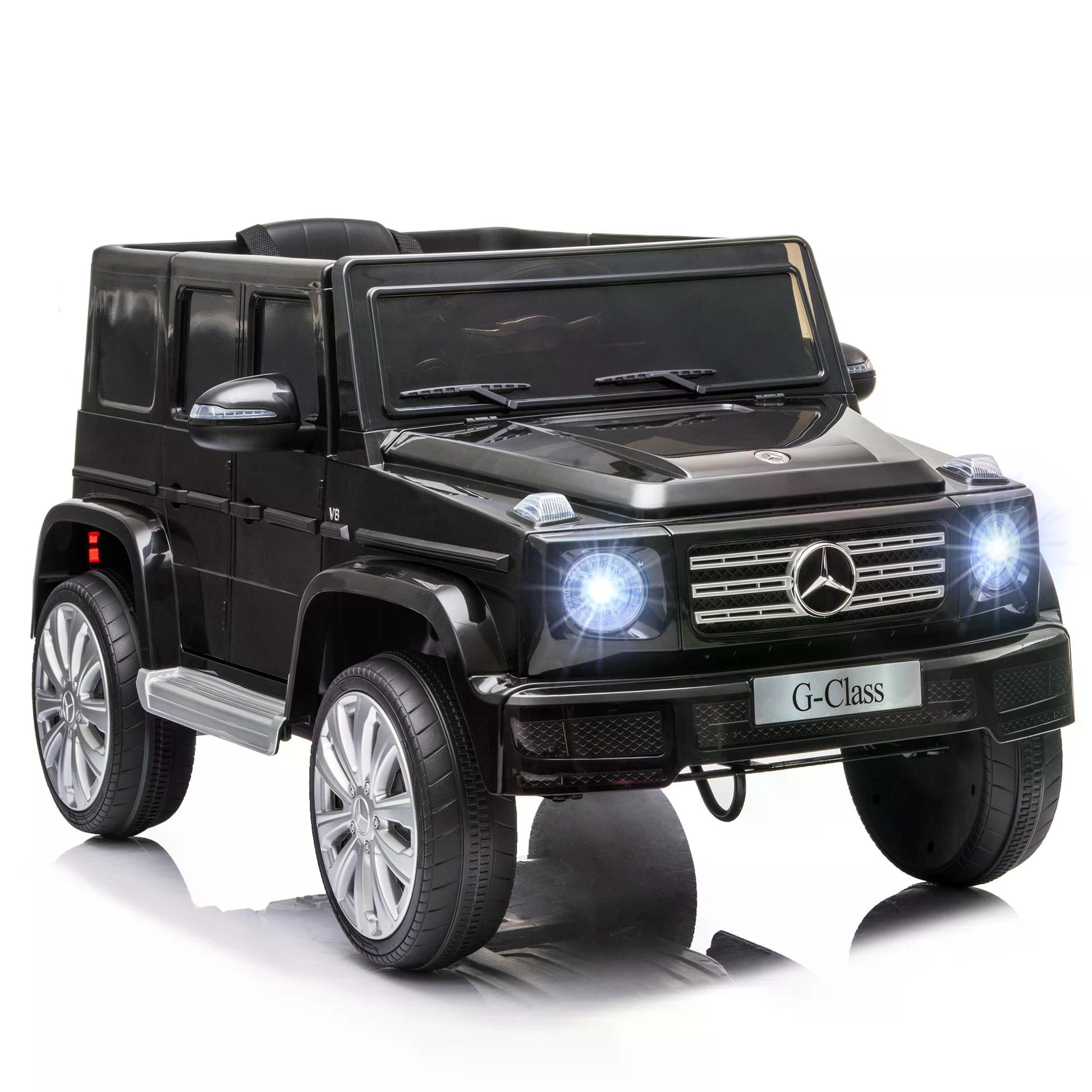 Photo of HOMCOM Mercedes Benz G500 12V Kids Electric Ride On Car Toy w/ Remote Control in Control colour on a white background