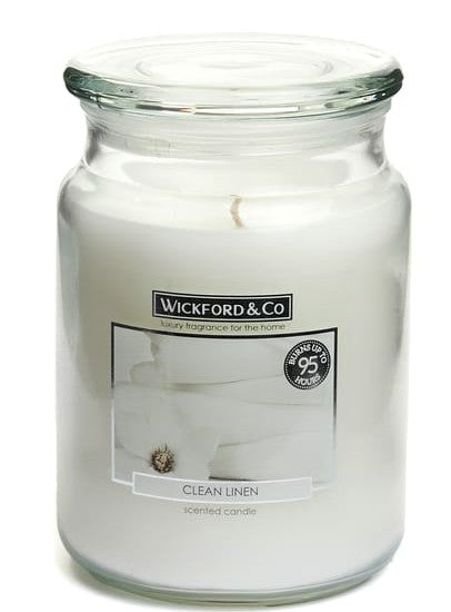 Wickford & Co 18oz Scented Candle – 95hr Burn Time – Long-Lasting Home Fragrance