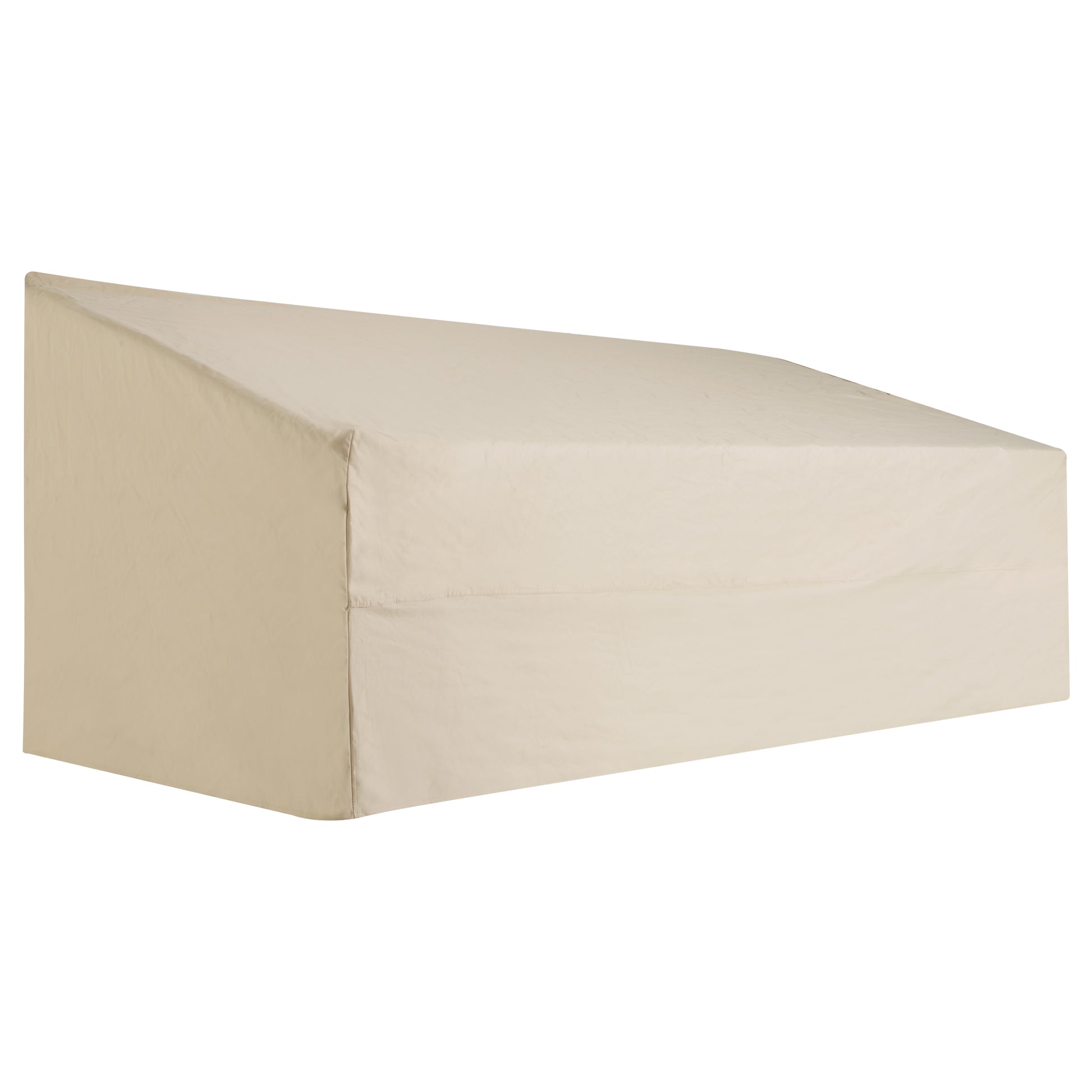 Photo of Outsunny 600D Oxford Cloth Garden Furniture Cover Waterproof, 3 Seater Sofa Protector for Patio, Outdoor, Beige, 218 x 111 x 63-101 cm in cm colour on a white background