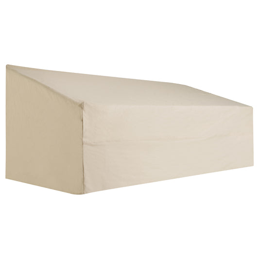Photo of Outsunny 600D Oxford Cloth Garden Furniture Cover Waterproof, 3 Seater Sofa Protector for Patio, Outdoor, Beige, 218 x 111 x 63-101 cm in cm colour on a white background