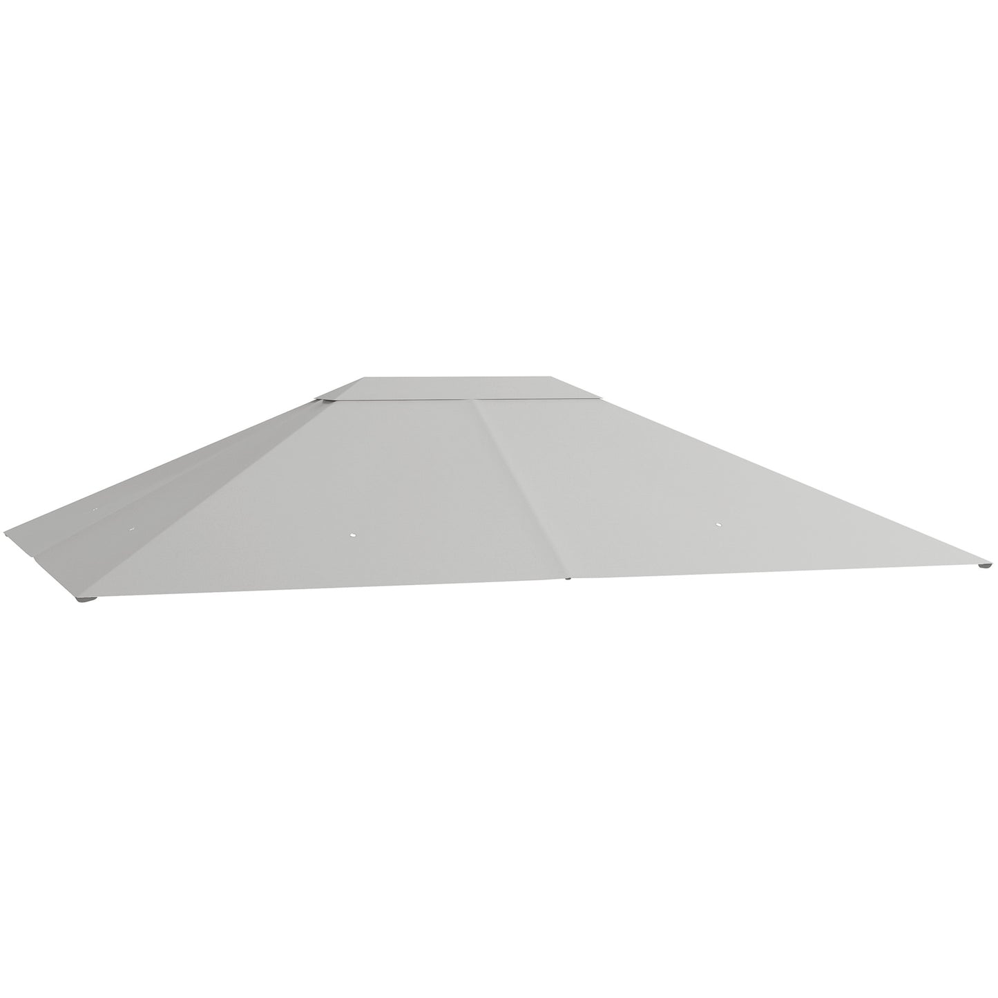 Photo of Outsunny 3 x 4m Gazebo Canopy Replacement Cover, Gazebo Roof Replacement (TOP COVER ONLY), Light Grey in Grey colour on a white background