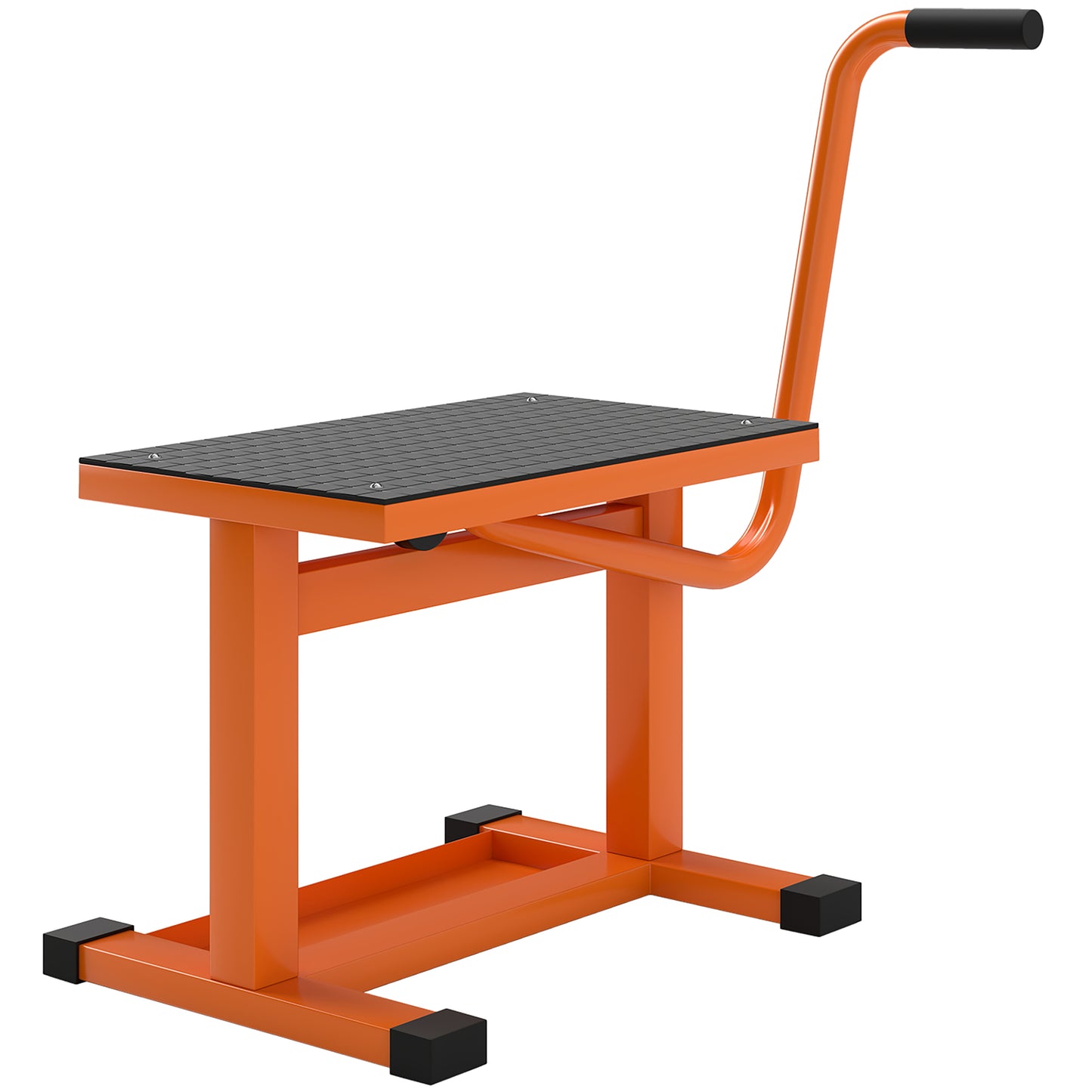 Photo of DURHAND Steel Motorbike Jack Lift, 27.5 / 39.5 H cm - Orange in Orange colour on a white background