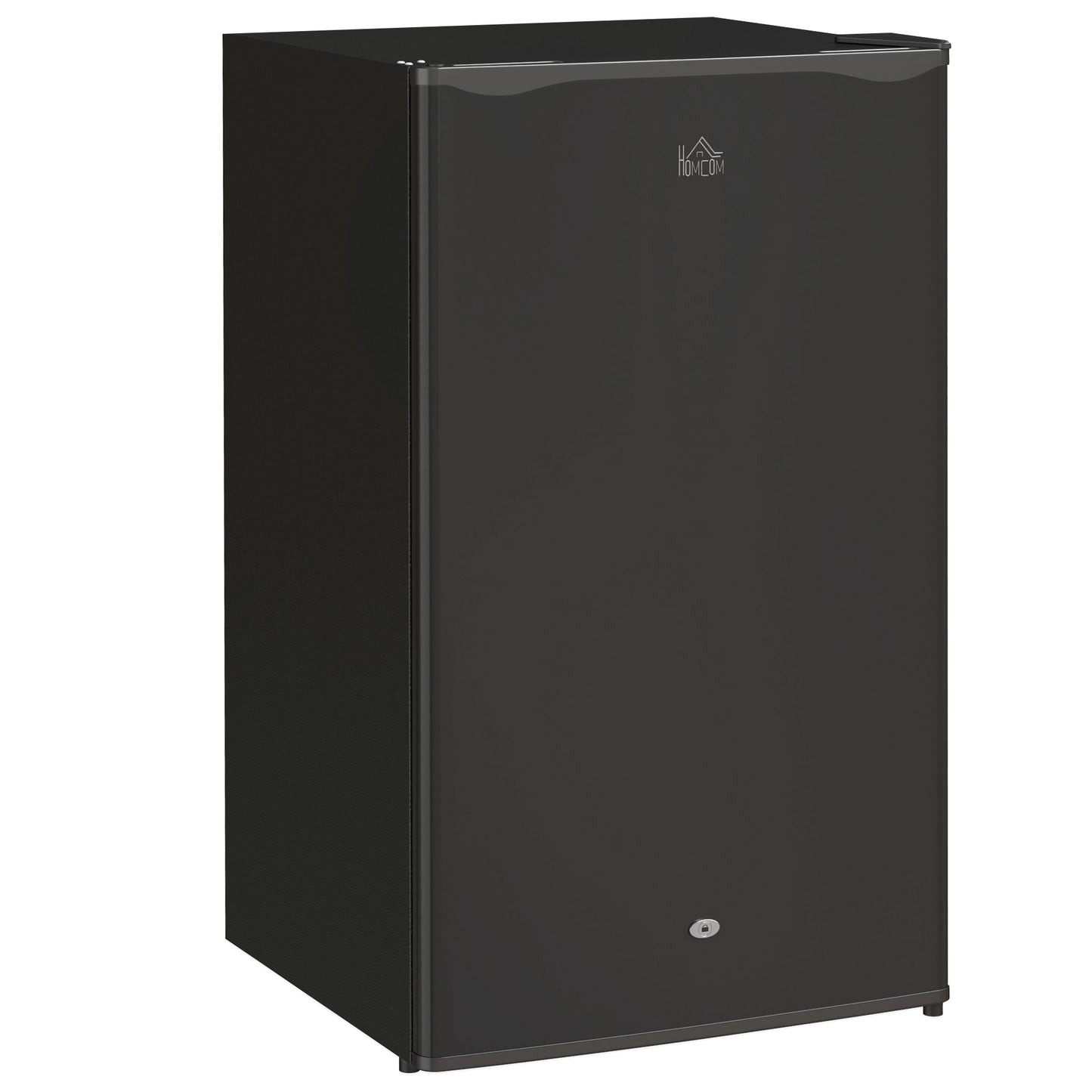 Photo of HOMCOM 91L Freestanding Under-Counter Fridge with Lock - Black in Black colour on a white background