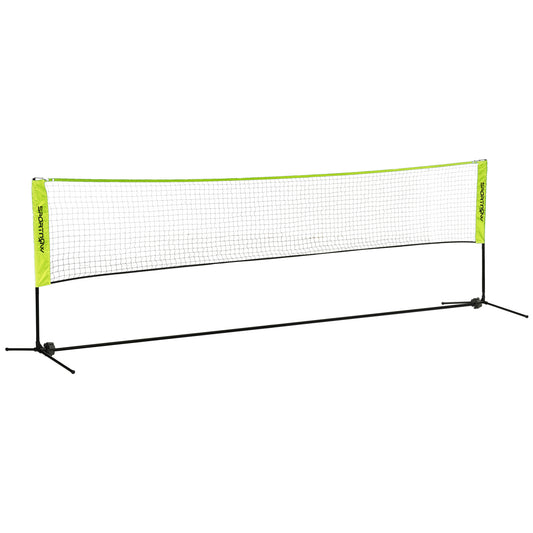 Photo of SPORTNOW 4m Badminton Net, Height Adjustable Outdoor Sports Net, with Carry Bag, for Tennis, Pickleball, Volleyball in Volleyball colour on a white background