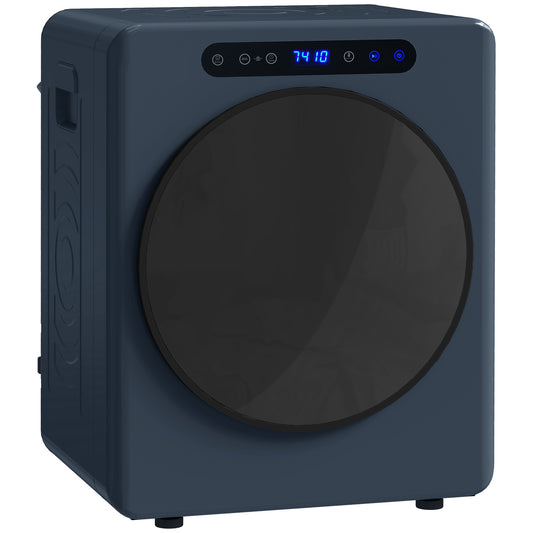 Photo of HOMCOM 5 kg Compact 40-60℃  Tumble Dryer Blue in Blue colour on a white background