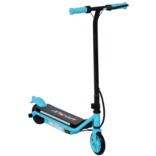 Photo of AIYAPLAY Electric Scooter for Kids Aged 6-14 Years, with Colourful Lights, Blue in Blue colour on a white background