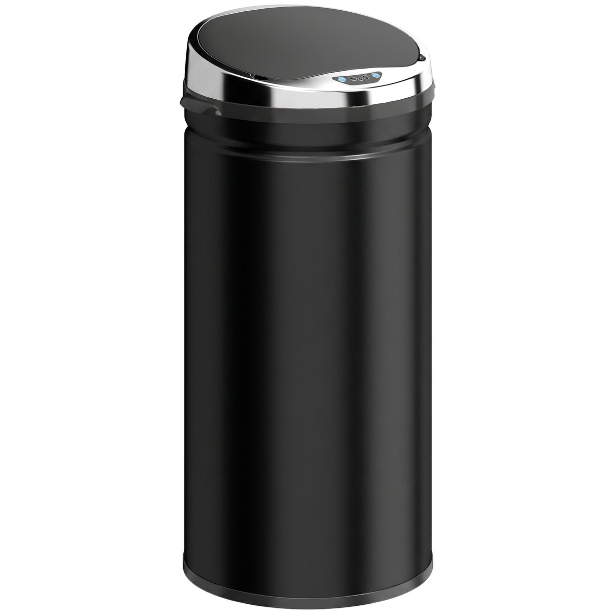 Photo of HOMCOM 42L Automatic Motion Sensor Rubbish Bin with Fingerprint Resistant, Stainless Steel, Black in Black colour on a white background