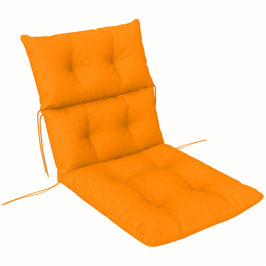 Photo of Outsunny 115 x 56cm Rocking Chair Padded Seat Cushion - Orange in Orange colour on a white background