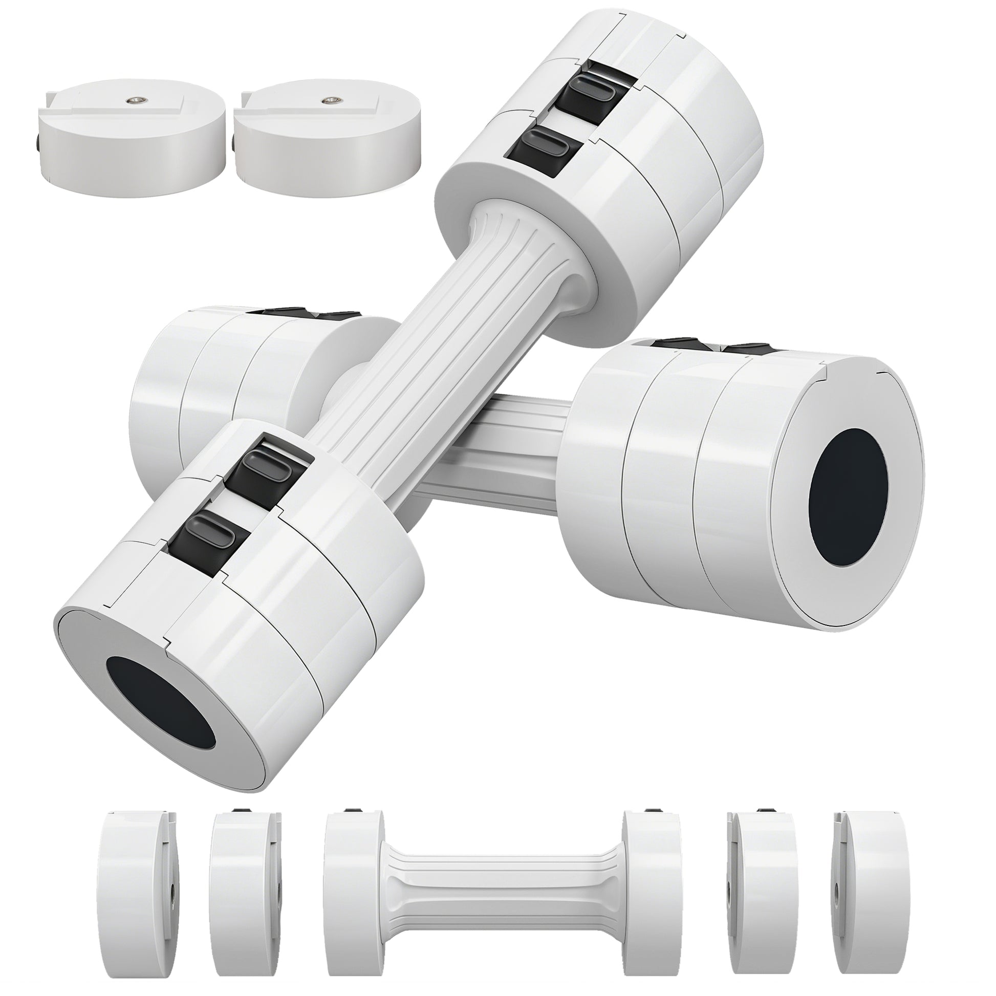 Photo of SPORTNOW Dumbbells Set, Adjustable Weights for Women Men Home Gym Workout, 2.5KG x 2 in 2 colour on a white background
