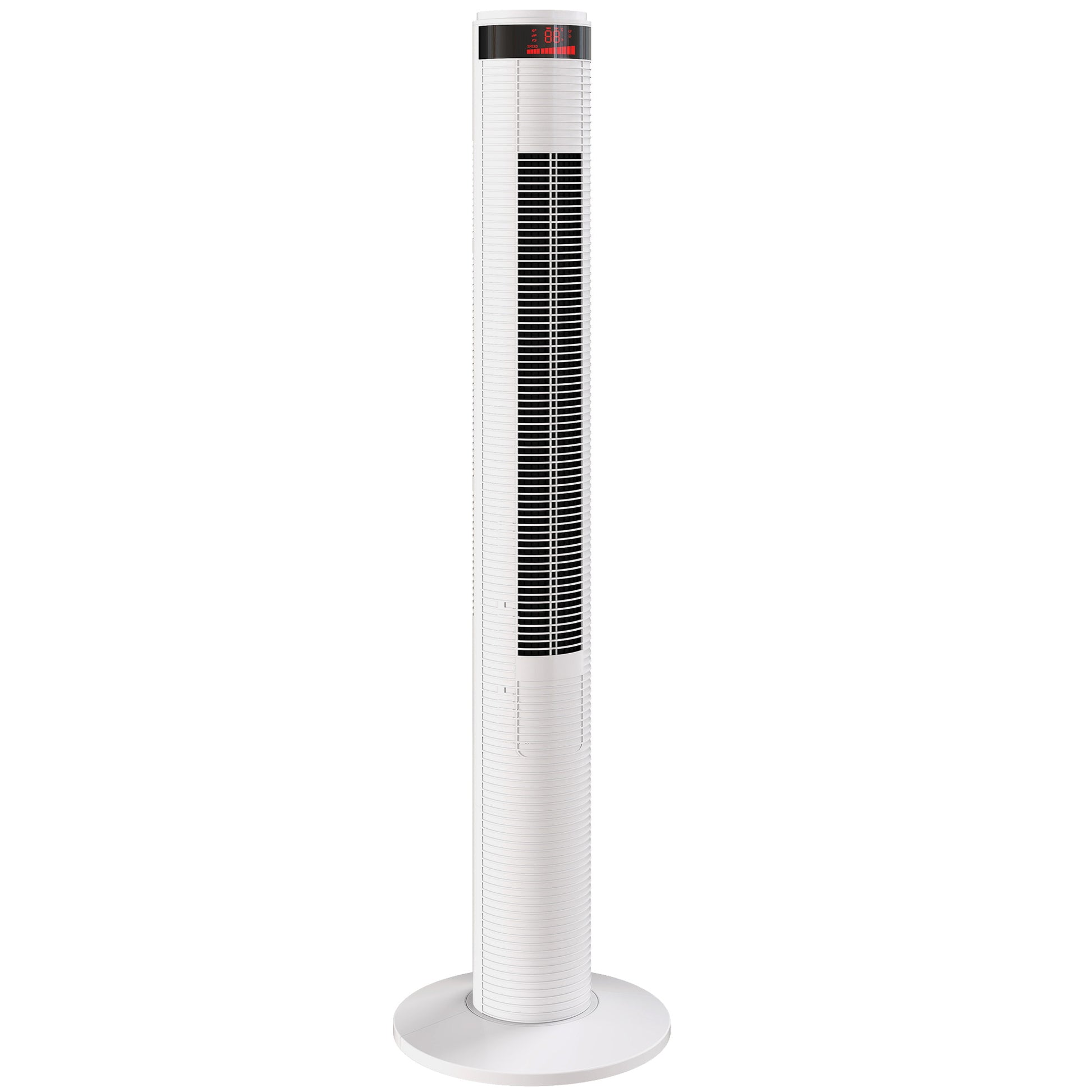 Photo of HOMCOM Oscillating Tower Fan Remote Control 3 Speed Modes Cooling Machine White in White colour on a white background
