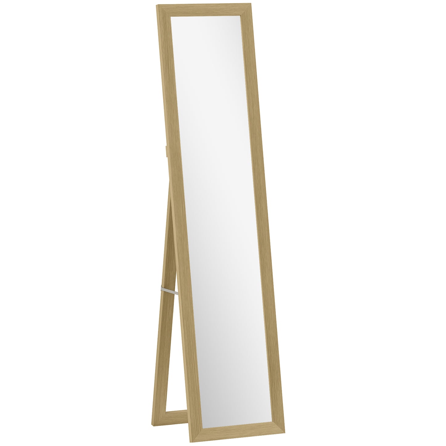 Photo of HOMCOM 37 x 157 cm Full Length Mirror - Natural in Natural colour on a white background