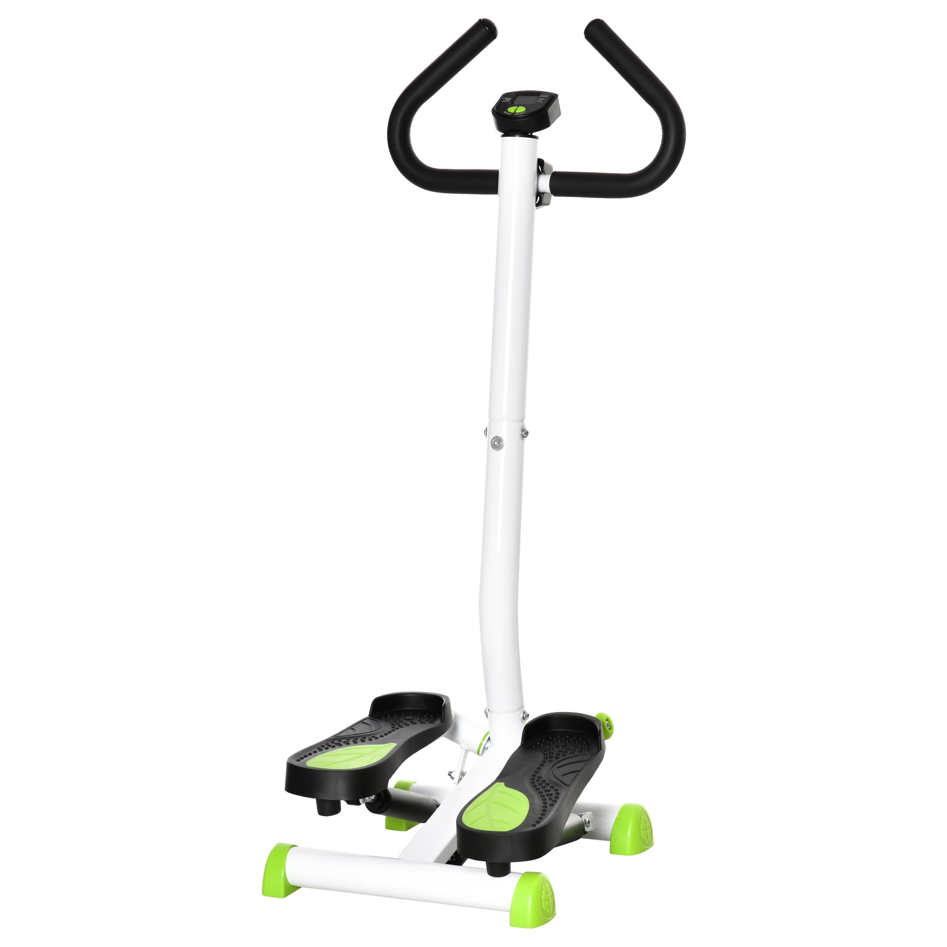 Photo of HOMCOM Twister Stepper, Step Machine with Adjustable Resistance, LCD Screen - White in White colour on a white background