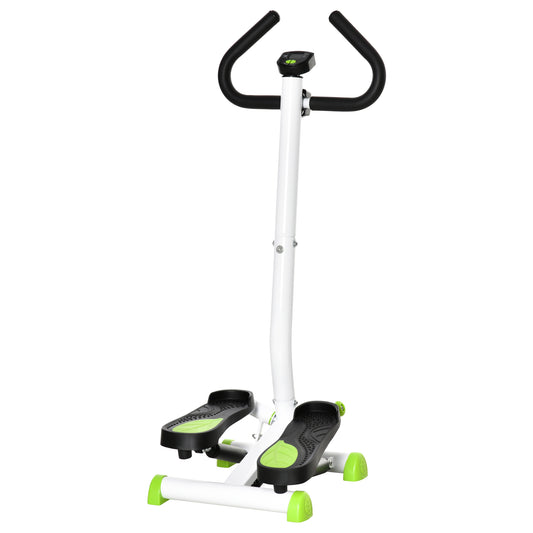 Photo of HOMCOM Twister Stepper, Step Machine with Adjustable Resistance, LCD Screen - White in White colour on a white background
