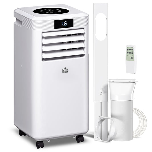 Photo of HOMCOM 10000 BTU Air Conditioning Unit, 3-in-1 Portable Air Conditioner, Dehumidifier, Cooling Fan with Remote Control, Digital Display, 2 Speeds, 24H Timer, Window Venting Kit, 22m² in 22m² colour on a white background