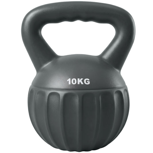Photo of SPORTNOW Kettlebell for Strength Training Kettle Bell with Non-Slip Handle 10 kg Grey in Grey colour on a white background