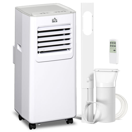 Photo of HOMCOM 7000 BTU Air Conditioning Unit, 3-in-1 Portable Air Conditioner, Dehumidifier, Cooling Fan with 2 Speeds, 24H Timer, Remote Control, LED Display, Window Venting Kit, 15m² in 15m² colour on a white background