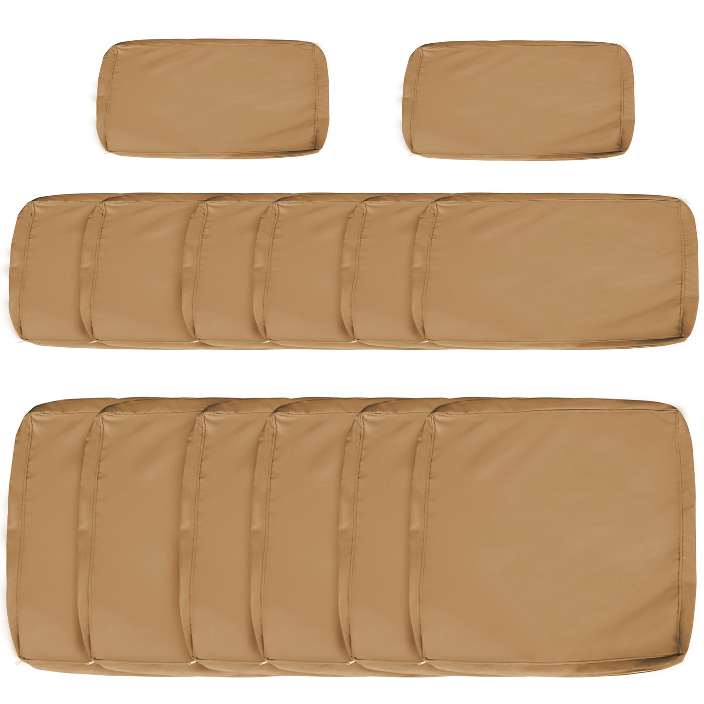 Photo of Outsunny 14 Pcs Outdoor Cushion Set - Beige in Beige colour on a white background