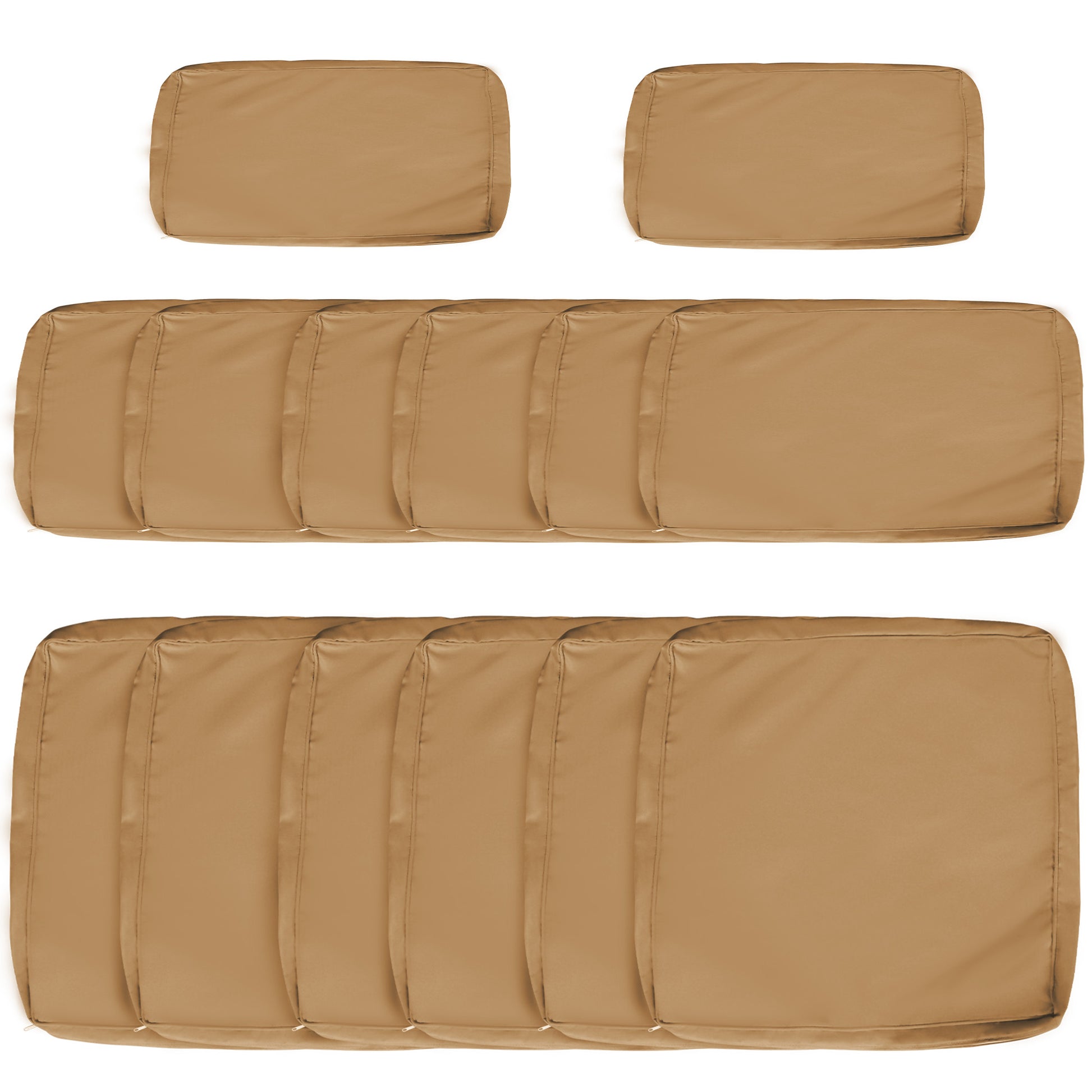 Photo of Outsunny 14 Pcs Outdoor Cushion Set - Beige in Beige colour on a white background