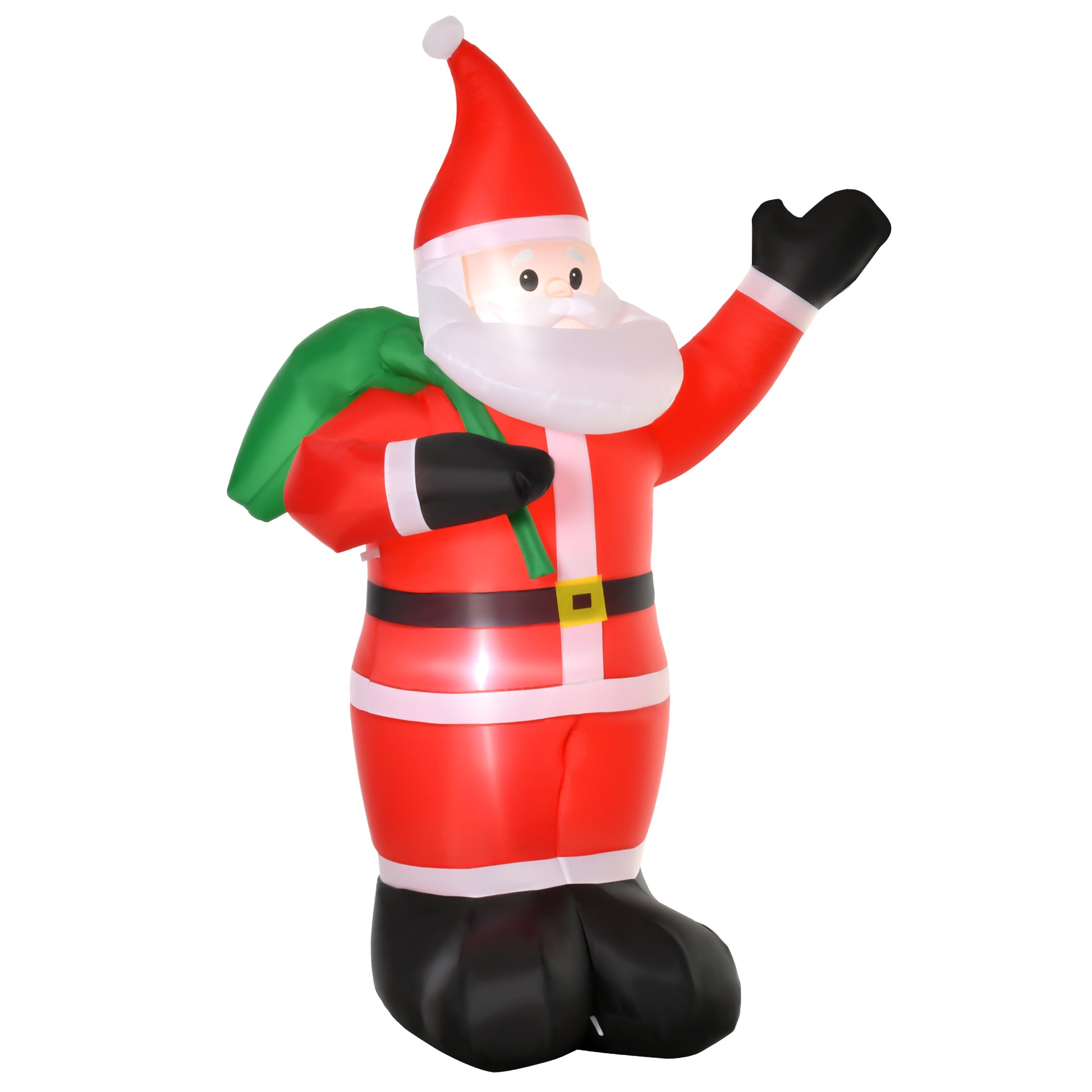 Photo of HOMCOM 8ft Christmas Inflatable Santa Holiday Garden Decoration, Indoor Outdoor Lawn Blow Up Decor in Decor colour on a white background