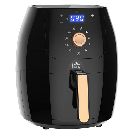 Photo of HOMCOM 5.5L 1700W Air Fryer, with Digital Display, 80-200℃ Temperature in Temperature colour on a white background