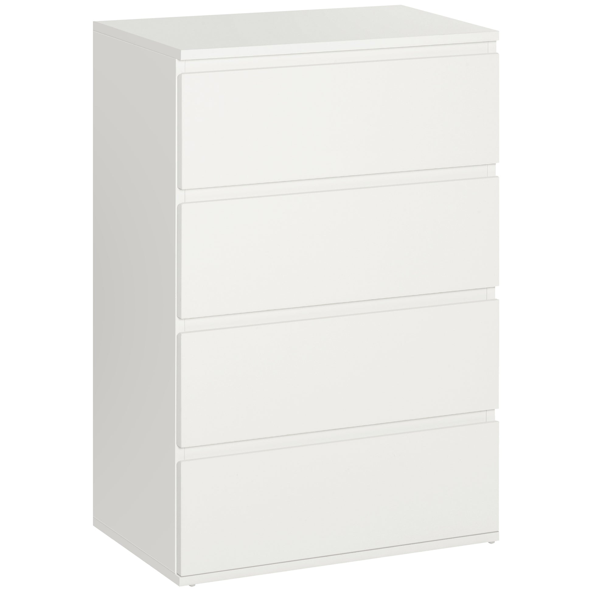 Photo of HOMCOM Chest of Drawers, 4-Drawer Storage Cabinets, Modern Dresser, Storage Drawer Unit for Bedroom in Bedroom colour on a white background