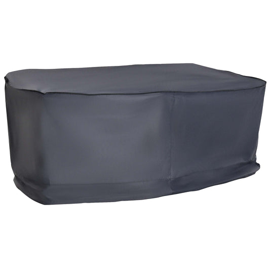 Photo of Outsunny Garden Furniture Cover, Waterproof Windproof 420D Heavy Duty Oxford Fabric    Rattan Furniture Cover, Rectangular Outdoor Table Chair Set Cover, 235 x 135 x 94cm in 94cm colour on a white background