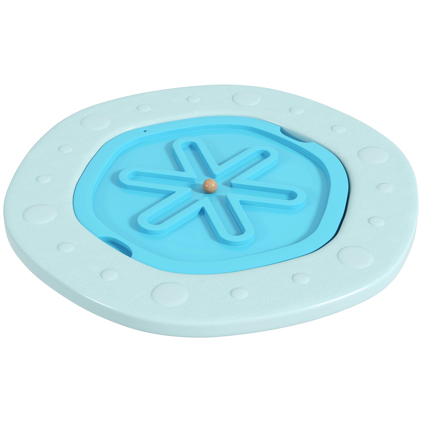 Photo of ZONEKIZ Two-In-One Balance Board, Kids Wobble Board with Ball - Blue in Blue colour on a white background