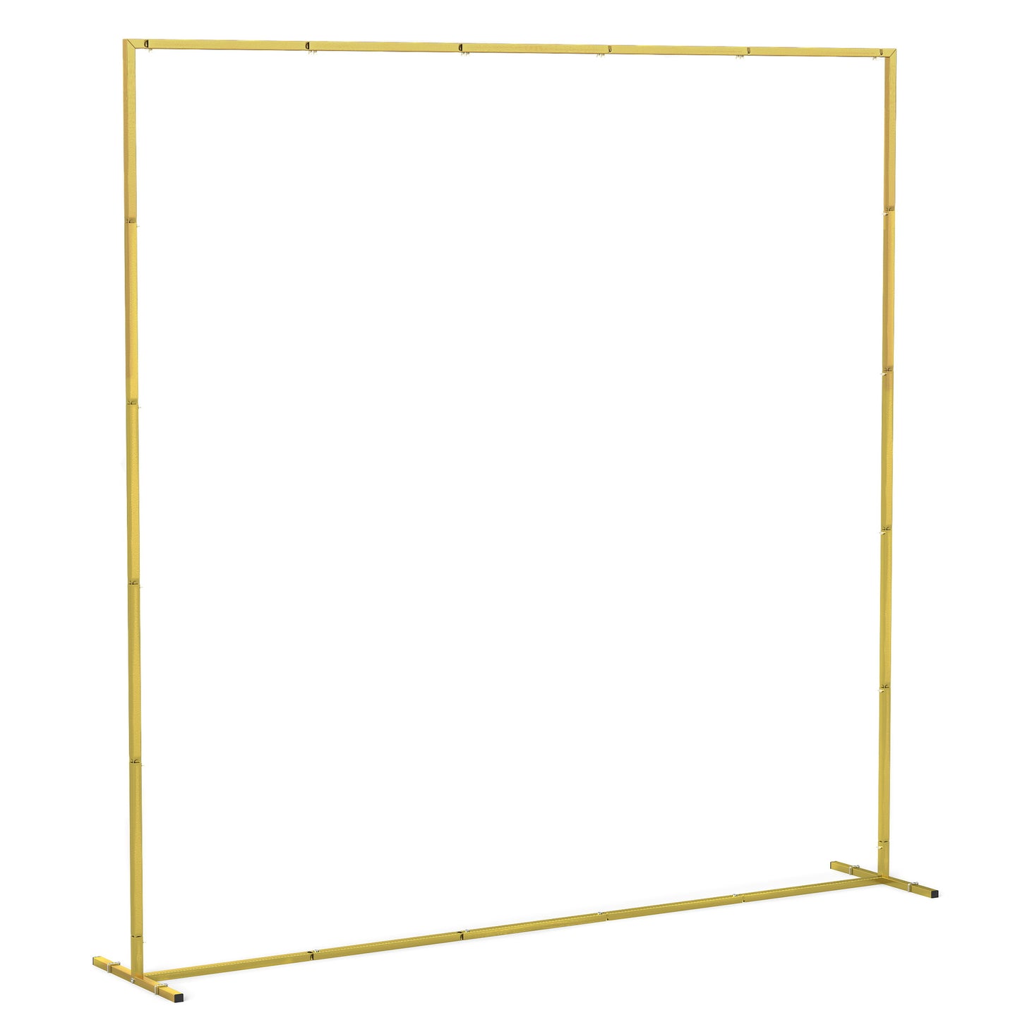Photo of Outsunny Wedding Arch Backdrop Stand, Square Metal Arch Frame with U-shaped Stakes, Gold Wedding Arch, 6.6 FT in FT colour on a white background