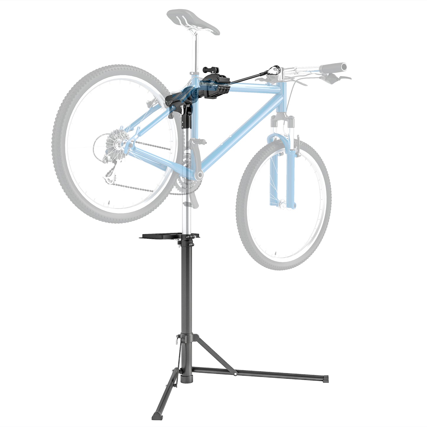 Photo of HOMCOM Bike Repair Stand, Max Load 40kg, Foldable, Height Adjustable, for Road Bike, Mountain Bike, E-bike in E-bike colour on a white background