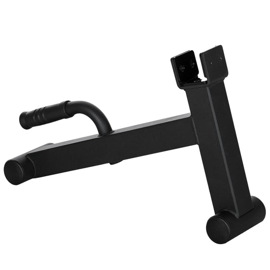 Photo of SPORTNOW Deadlift Barbell Jack with Non-Slip Handle, for Weight Training - Black in Black colour on a white background