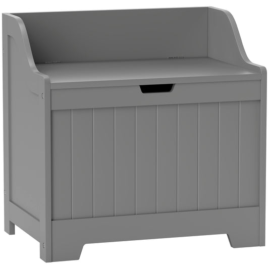 Photo of HOMCOM 61L Home Storage Chest - Grey in Grey colour on a white background