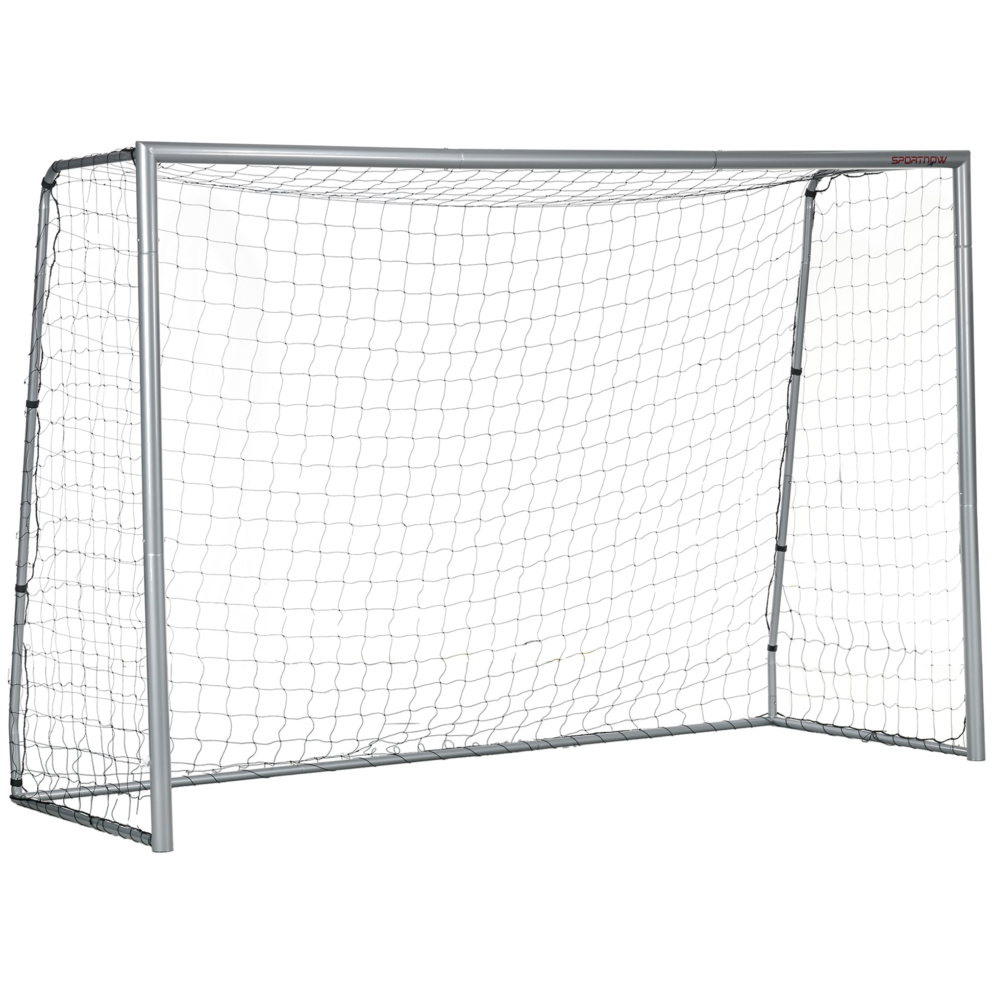 Photo of SPORTNOW 10ft x 6.5ft Football Goal, Football Net for Garden with Ground Stakes, Quick and Simple Set Up in Up colour on a white background