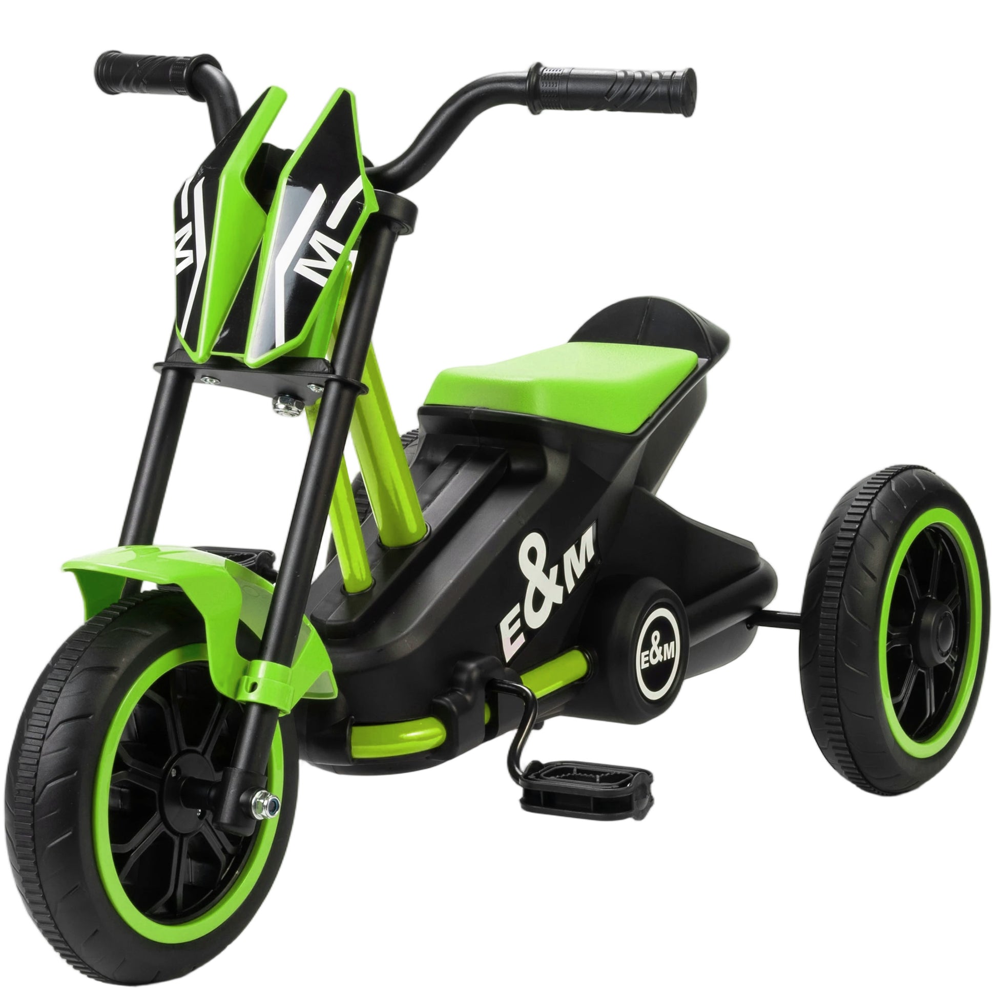 Photo of AIYAPLAY Kids Tricycle Baby Trike, Kids Trike with Pedal, 3 Wheel Toddler Balance Bike for Indoor Outdoor Use, Green in Green colour on a white background