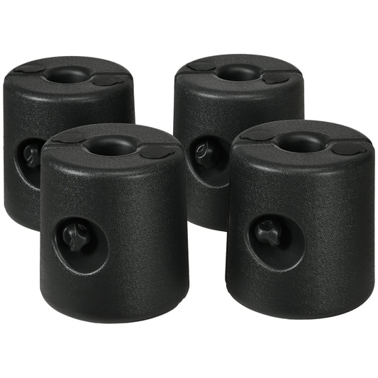 Photo of Outsunny HDPE Tent Weights Set of 4, Canopy Weights, Fill with Water or Sand, 48KG in 48KG colour on a white background